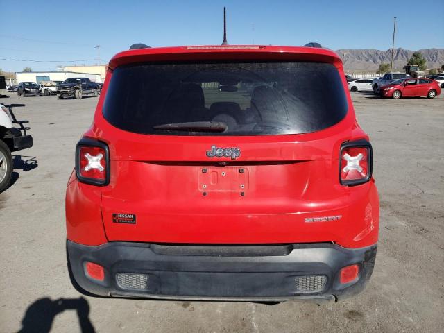 ZACCJAAB6HPF61423 - 2017 JEEP RENEGADE SPORT RED photo 6