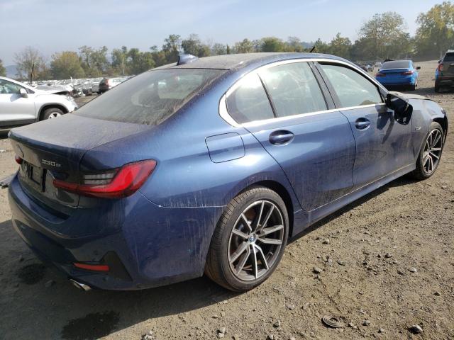 3MW5P9J00N8C53561 - 2022 BMW 330XE Կապույտ լուսանկար 4