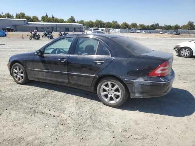WDBRF92H37F884647 - 2007 MERCEDES-BENZ C 280 4MATIC BLACK photo 2