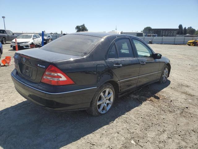 WDBRF92H37F884647 - 2007 MERCEDES-BENZ C 280 4MATIC BLACK photo 3