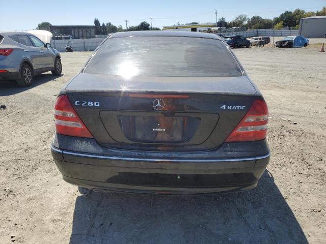WDBRF92H37F884647 - 2007 MERCEDES-BENZ C 280 4MATIC BLACK photo 6