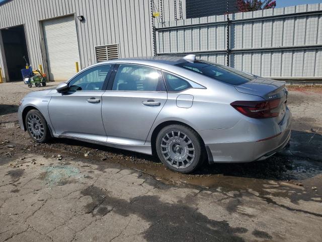1HGCV3F13KA012285 - 2019 HONDA ACCORD HYBRID ვერცხლისფერი ფოტო 2
