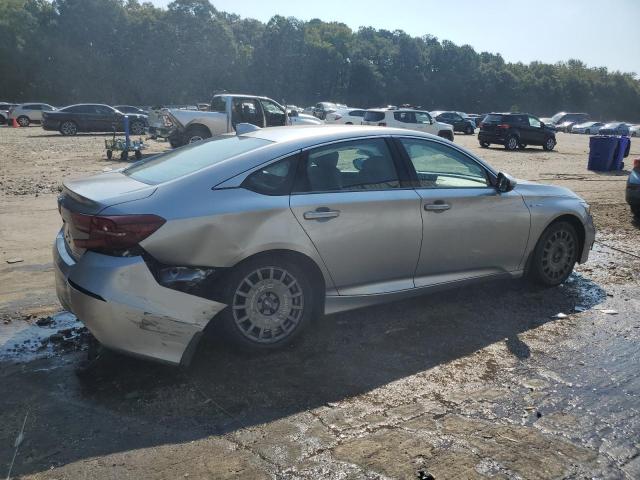 1HGCV3F13KA012285 - 2019 HONDA ACCORD HYBRID ვერცხლისფერი ფოტო 3