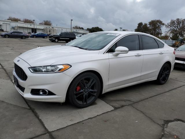 3FA6P0K93DR310415 - 2013 FORD FUSION TITANIUM WHITE photo 1