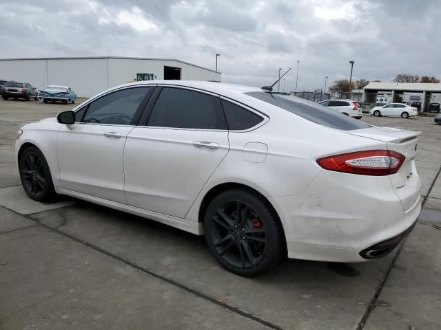 3FA6P0K93DR310415 - 2013 FORD FUSION TITANIUM WHITE photo 2