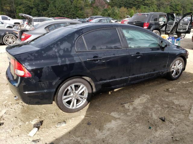 2HGFA16529H521425 - 2009 HONDA CIVIC LX BLACK photo 3