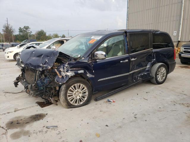 2C4RC1CG1DR646883 - 2013 CHRYSLER TOWN & COU TOURING L BLUE photo 1