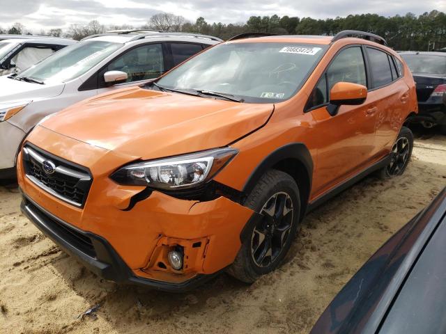 JF2GTAEC0K8326594 - 2019 SUBARU CROSSTREK PREMIUM ORANGE photo 1