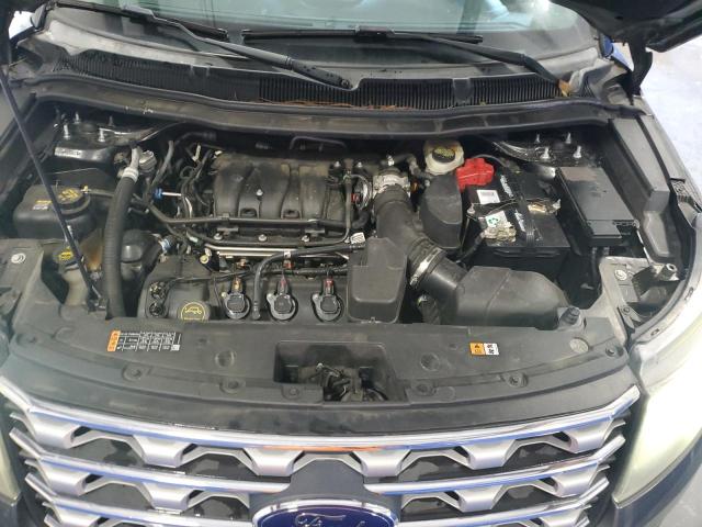1FM5K7F83GGA57019 - 2016 FORD EXPLORER LIMITED GRAY photo 12