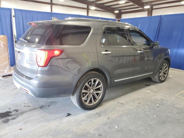 1FM5K7F83GGA57019 - 2016 FORD EXPLORER LIMITED GRAY photo 3