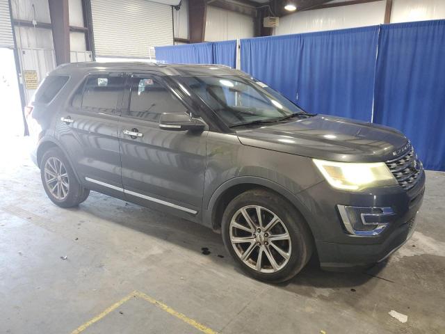 1FM5K7F83GGA57019 - 2016 FORD EXPLORER LIMITED GRAY photo 4