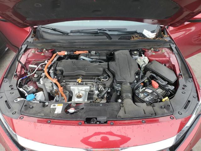 1HGCV3F52NA014987 - 2022 HONDA ACCORD HYBRID EXL RED photo 11