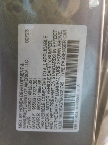19UDE4G76PA021745 - 2023 ACURA INTEGRA A-SPEC TECH GRAY photo 13