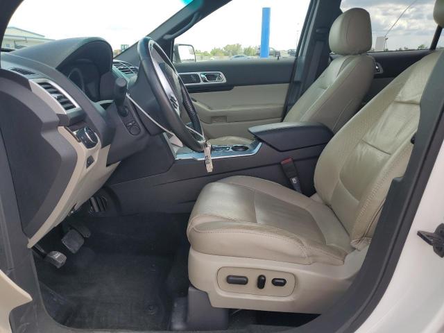 1FM5K7F86EGA97107 - 2014 FORD EXPLORER LIMITED WHITE photo 7