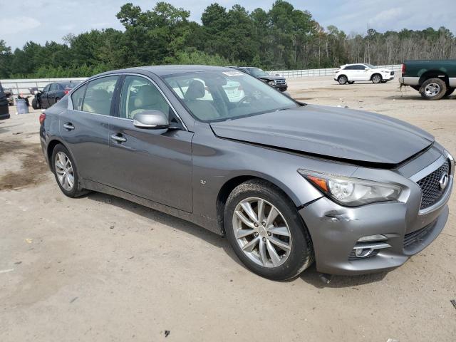 JN1BV7AR8EM702523 - 2014 INFINITI Q50 BASE GRAY photo 4