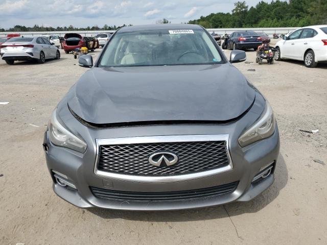 JN1BV7AR8EM702523 - 2014 INFINITI Q50 BASE GRAY photo 5