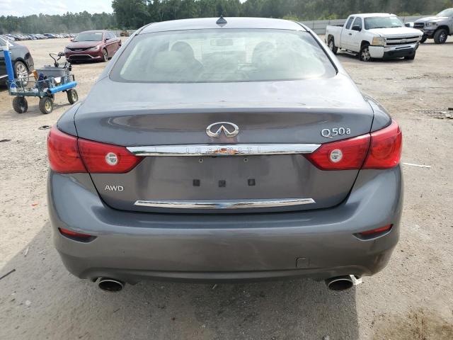 JN1BV7AR8EM702523 - 2014 INFINITI Q50 BASE GRAY photo 6