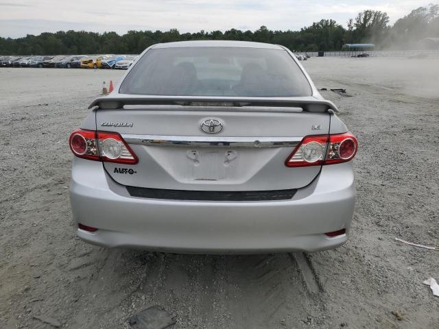 2T1BU4EE7DC117305 - 2013 TOYOTA COROLLA BASE SILVER photo 6