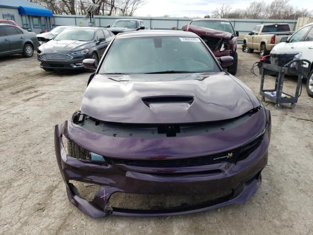 2C3CDXGJ4MH528378 - 2021 DODGE CHARGER SCAT PACK PURPLE photo 5