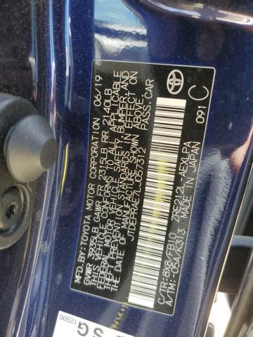 JTDEPRAE7LJ057312 - 2020 TOYOTA COROLLA LE BLUE photo 13