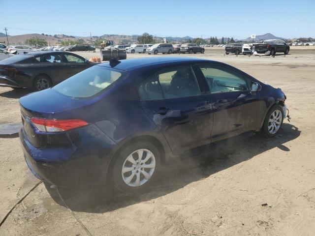 JTDEPRAE7LJ057312 - 2020 TOYOTA COROLLA LE BLUE photo 3