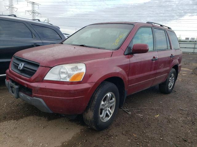 5FNYF18595B038066 - 2005 HONDA PILOT EXL RED photo 1