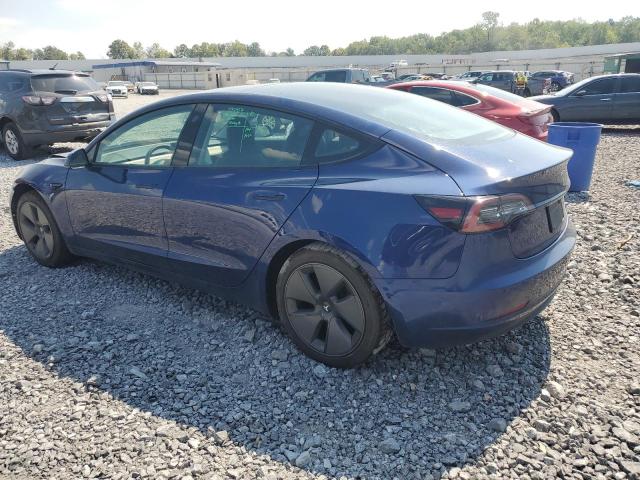 5YJ3E1EA0MF922880 - 2021 TESLA MODEL 3 BLUE photo 2