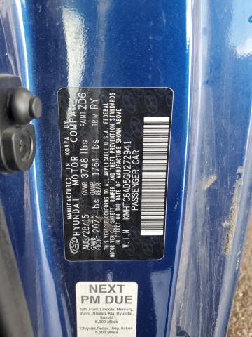 KMHTC6AD5GU272941 - 2016 HYUNDAI VELOSTER BLUE photo 12