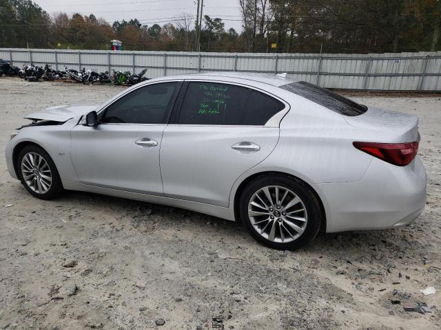 JN1EV7AP9JM591437 - 2018 INFINITI Q50 LUXE SILVER photo 2