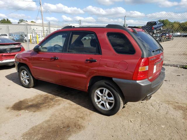 KNDJE723187517154 - 2008 KIA SPORTAGE EX RED photo 2