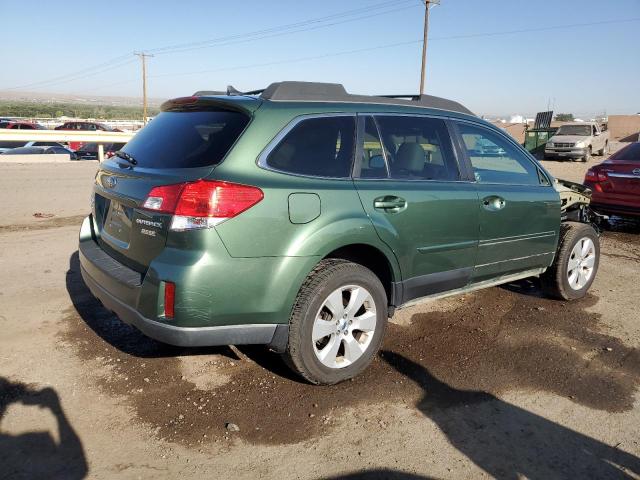 4S4BRBKC2B3431289 - 2011 SUBARU OUTBACK 2.5I LIMITED GREEN photo 3