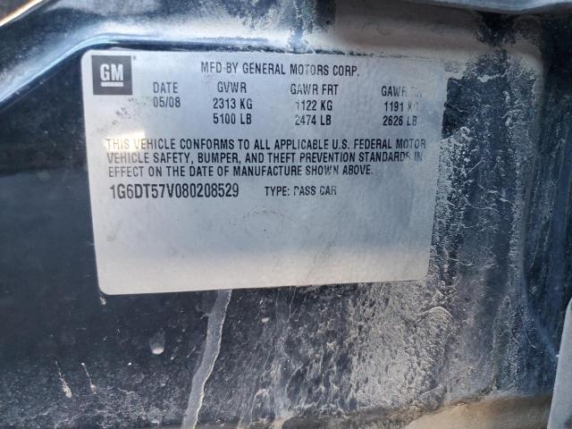 1G6DT57V080208529 - 2008 CADILLAC CTS HI FEATURE V6 BLACK photo 12