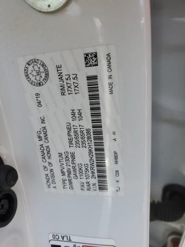 2HKRW2H29KH128086 - 2019 HONDA CR-V LX 白色 照片 14