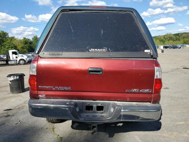 5TBDT441X6S549240 - 2006 TOYOTA TUNDRA DOUBLE CAB SR5 MAROON photo 6