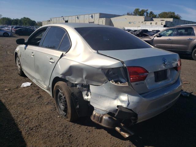 3VW2K7AJ1BM390509 - 2011 VOLKSWAGEN JETTA BASE SILVER photo 2