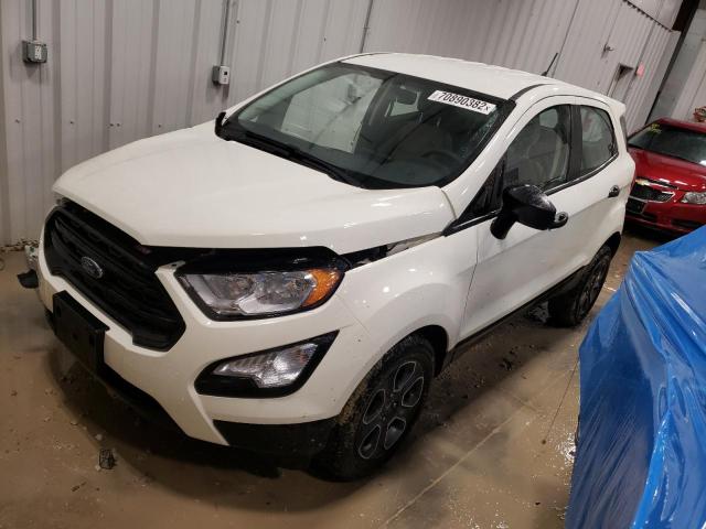 MAJ3S2FE4MC437872 - 2021 FORD ECOSPORT S WHITE photo 1