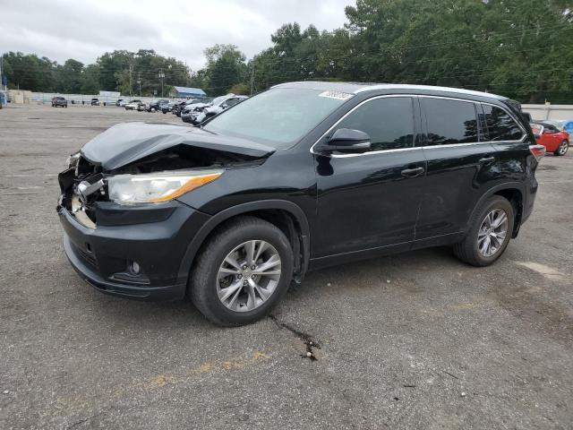 5TDKKRFH5ES010628 - 2014 TOYOTA HIGHLANDER XLE BLACK photo 1