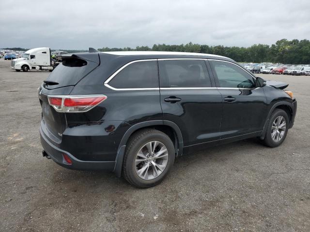 5TDKKRFH5ES010628 - 2014 TOYOTA HIGHLANDER XLE BLACK photo 3
