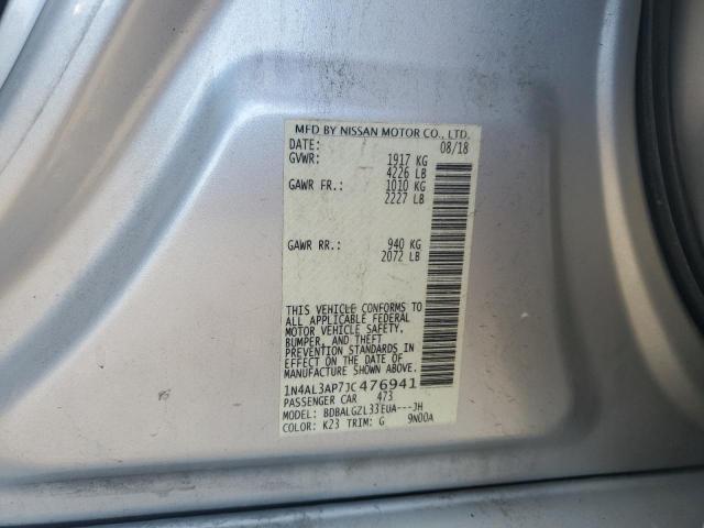 1N4AL3AP7JC476941 - 2018 NISSAN ALTIMA 2.5 Srebrny zdjęcie 13