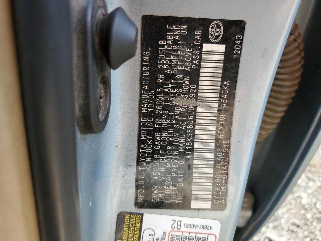 4T1BK36B06U085920 - 2006 TOYOTA AVALON XL 蓝色 照片 12