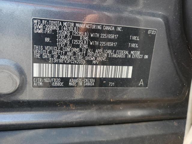 2T3H1RFV3PC242053 - 2023 TOYOTA RAV4 LE Grau Foto 13