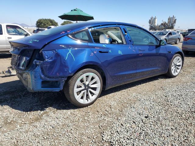 5YJ3E1EAXPF396374 - 2023 TESLA MODEL 3 BLUE photo 3