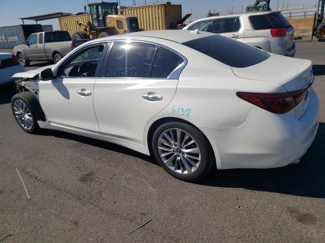 JN1EV7AP5KM511844 - 2019 INFINITI Q50 LUXE WHITE photo 2