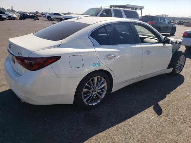 JN1EV7AP5KM511844 - 2019 INFINITI Q50 LUXE WHITE photo 3