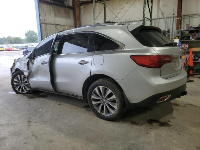 5FRYD4H4XEB502740 - 2014 ACURA MDX TECHNOLOGY SILVER photo 2