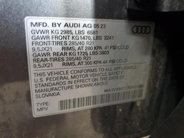 WA1VXBF72PD025352 - 2023 AUDI Q7 PRESTIGE رمادي صورة 14