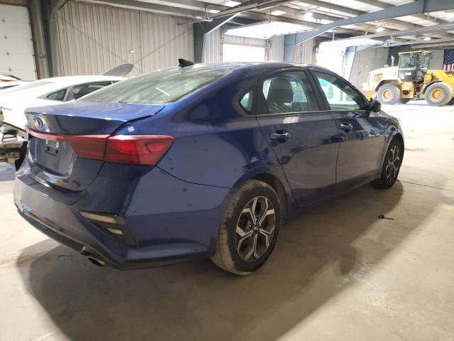 3KPF24AD0KE024306 - 2019 KIA FORTE FE BLUE photo 3