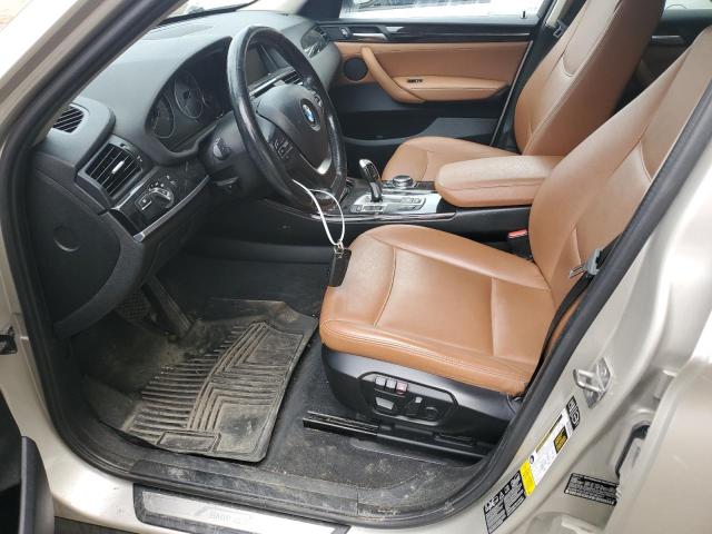 5UXWY3C53F0E96207 - 2015 BMW X3 XDRIVE28D BEIGE photo 7