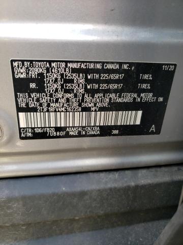 2T3F1RFV4MC162358 - 2021 TOYOTA RAV4 LE SILVER photo 14