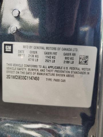 2G1WC5E33C1147450 - 2012 CHEVROLET IMPALA LTZ BLACK photo 13